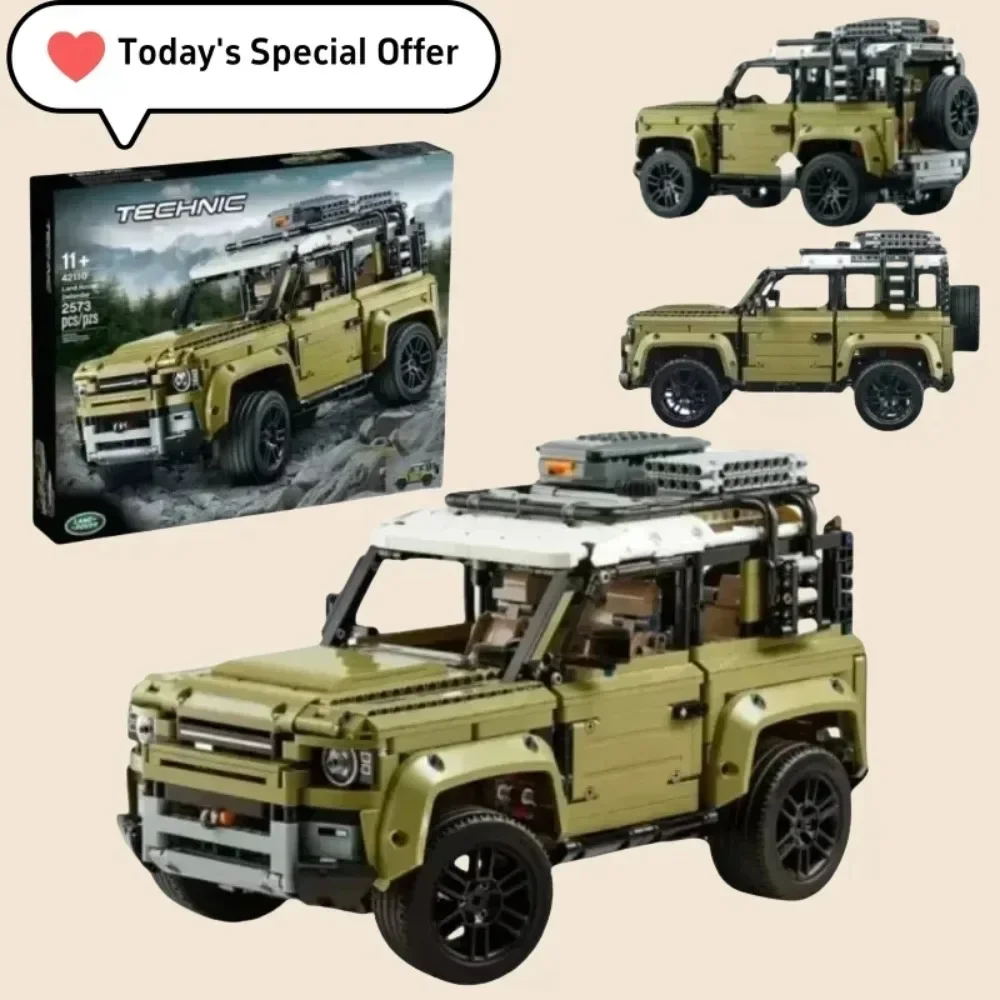 2025 NEW 2573pcs Technical Land Supercar Off-Road Defender Sports Car Building Blocks 42110 Vehicle Bricks Toys Kids Gift