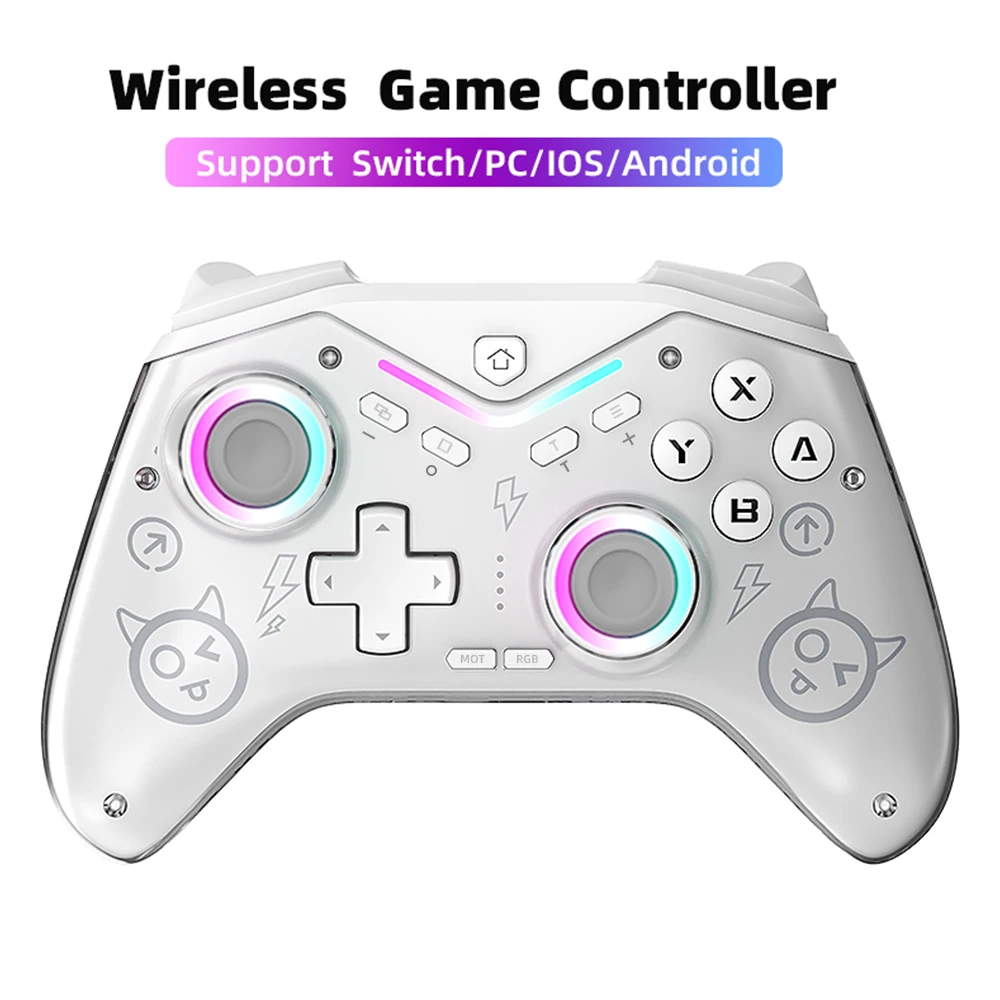

Игровой контроллер CM619, поддерживает консоли Switch2/Switch, с RGB-подсветкой, совместим с IOS/PC/Android.