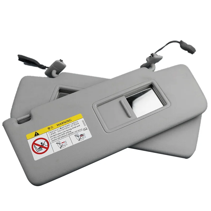 ممتاز-1 زوج من أقنعة الشمس مع مرآة الزينة 5TD857551 5TD857552 لشركة فولكس فاجن تيجوان 2018 + كودياق 2017 + توران 2016 + ظلال مرآة مكياج