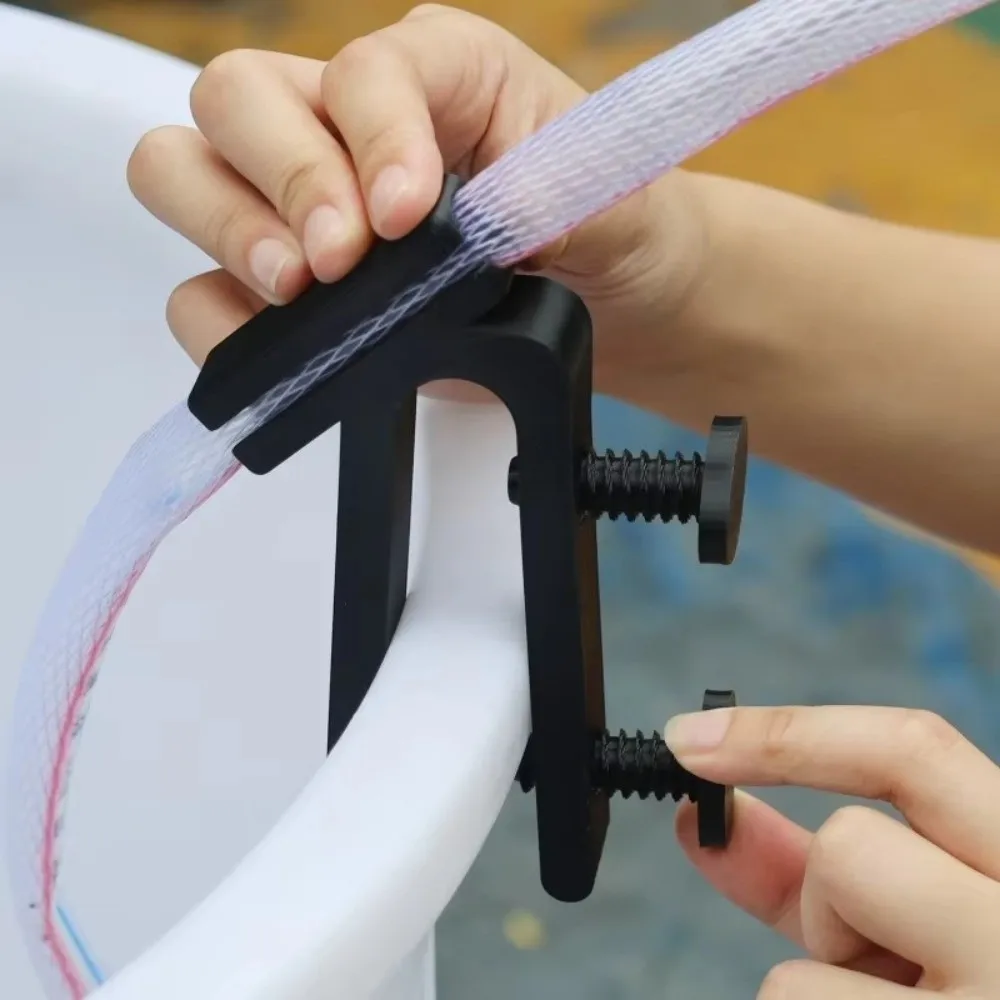Adjustable Clamp Bucket Hose Holder Lightweight Durable Aquarium Hose Clip Space Saving Garden Hose Organizer Water Pipe Clamp