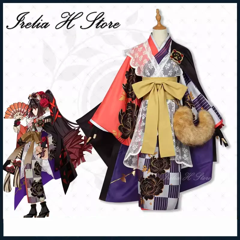 Irelia H Store FateGrand заказ Kyokutei Bakin косплей костюм для женщин кимоно Хэллоуин вечернее платье