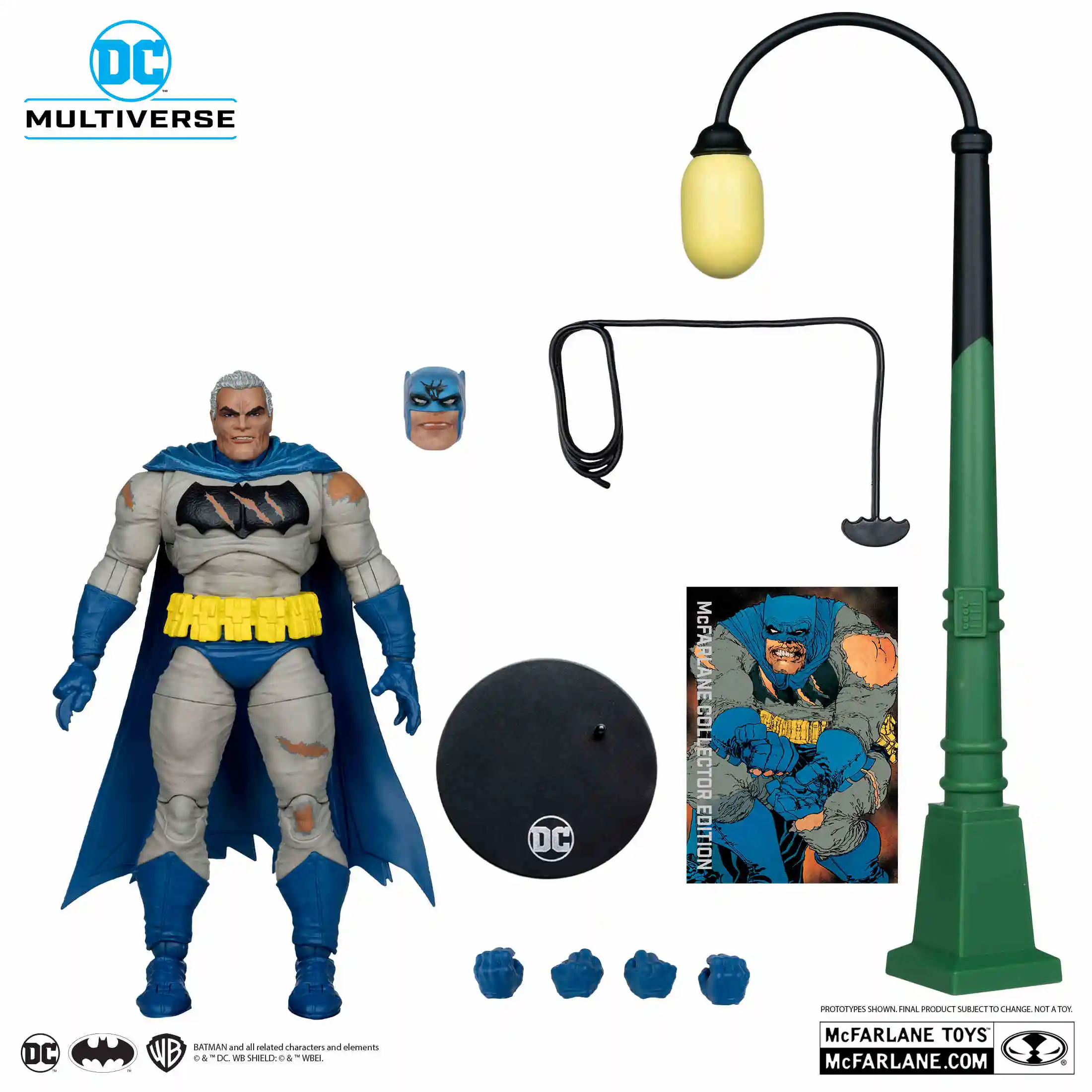 Mcfarlane Dc Batman Battle Damage Blue (The Dark Knight Returns) 7 Inches Action Figure Model Collection Ornament Gift Toy