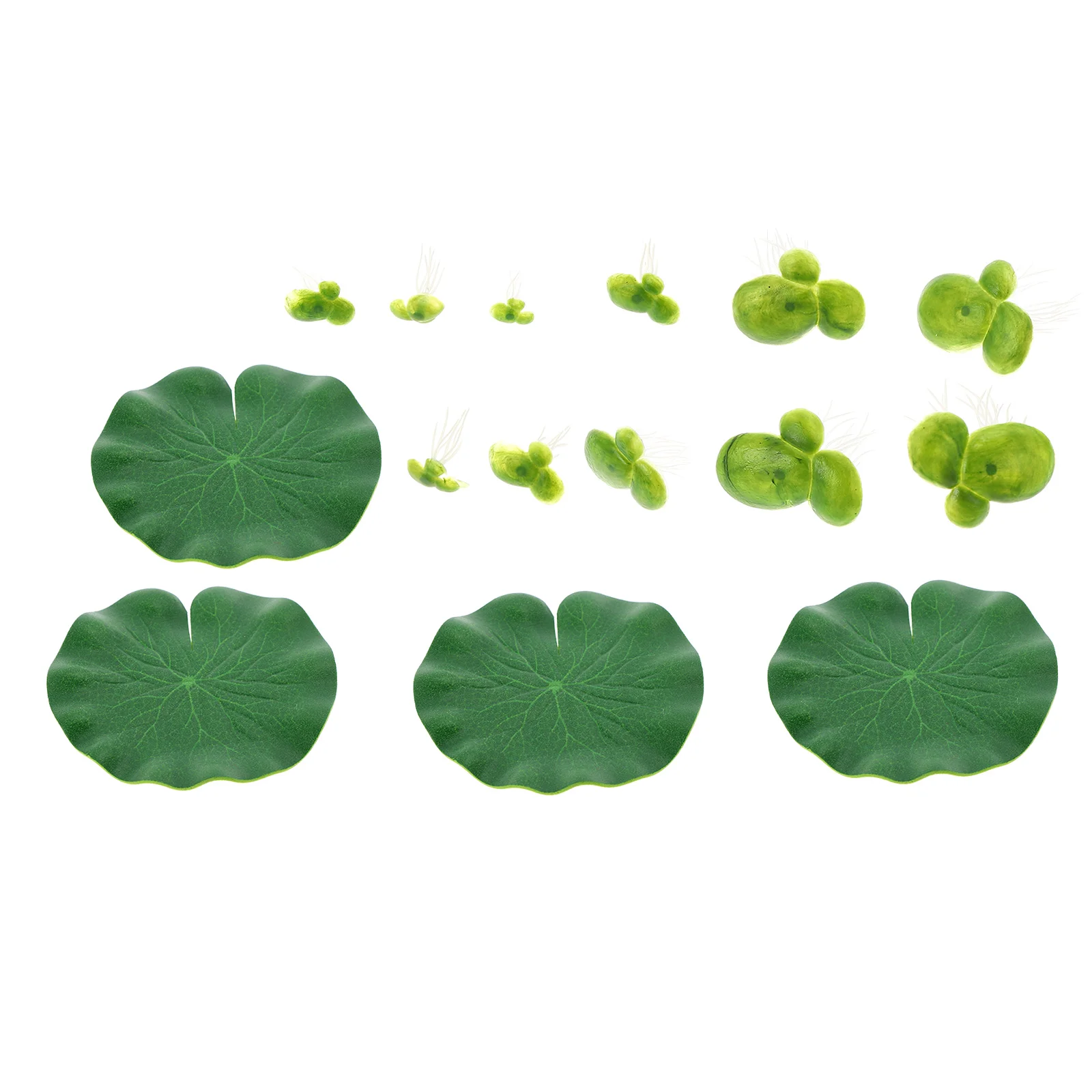 

Artificial Floating Duckweed Simulated Lotus Leaf Decorative Plants Mini Aquatic Ocean Props Lightweight PP Material