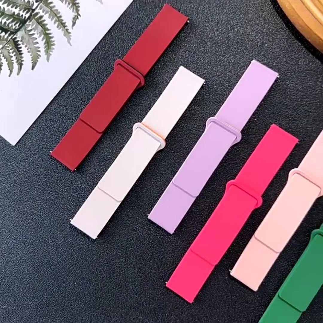 磁気ループストラップサムスンギャラクシーウォッチ 7/6/5/4 クラシックシリコーンライチパターン 20-22 ミリメートルブレスレット HUAWEI GT3-4-5 スポーツバンド