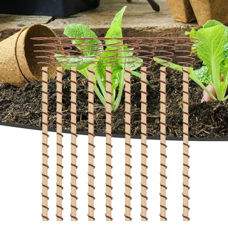 Electroculture Plant Stakes 12 Inch Electroculture Copper Rods Probes 10Pcs Long Copper Wire Garden Tools Copper Stakes