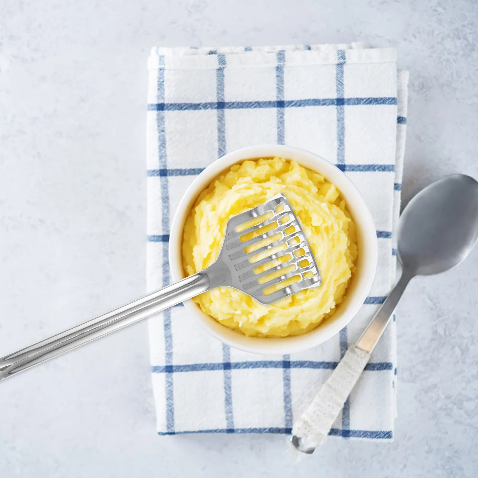 

Potato Ricer Stainless Steel Heavy Duty Manual Masher For Mashed Potatoes Food Avocado Beans Meat Vegetable Kitchen