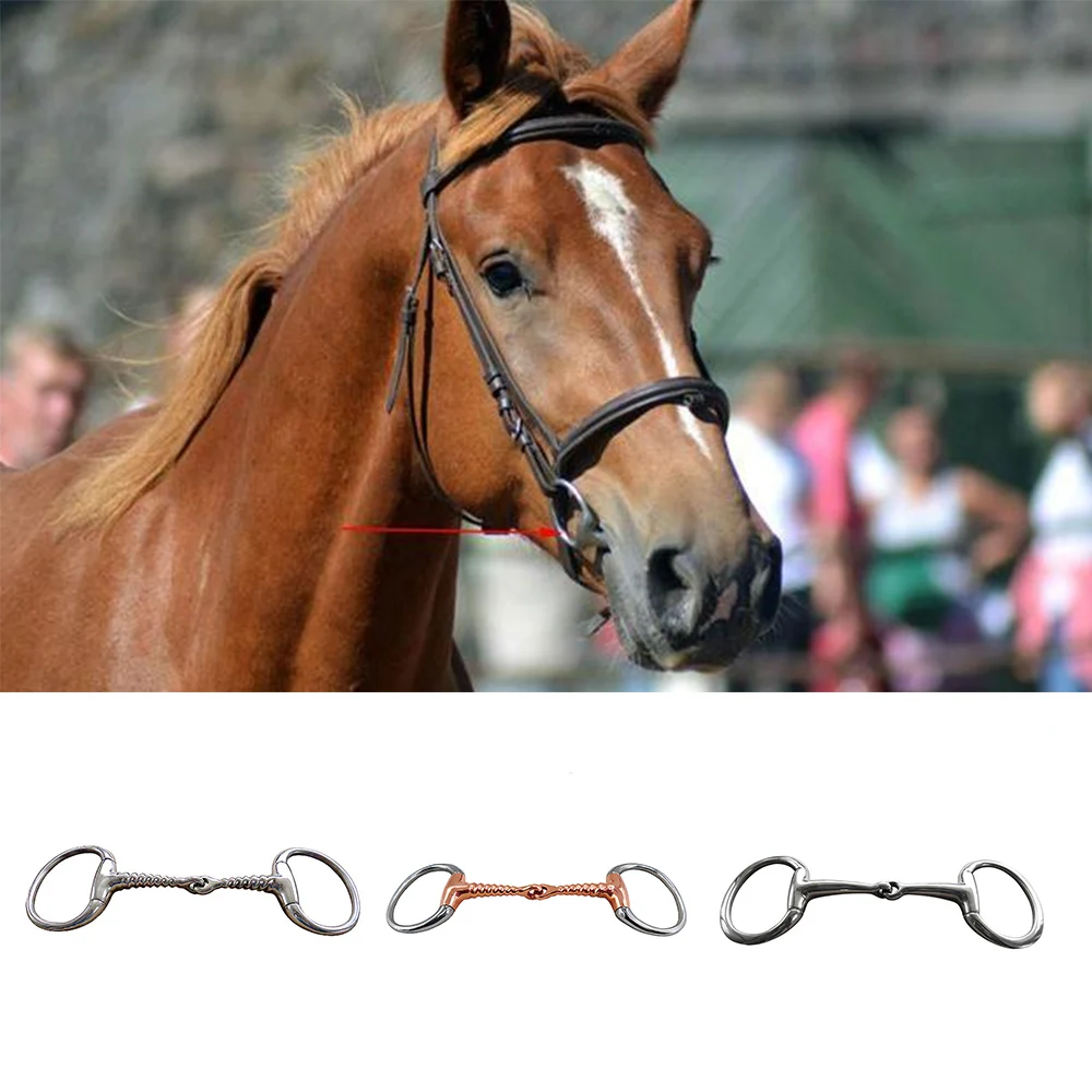 Professional Horse Bit Stainless Stainless Steel Ring Horse Bridle Training Equipment Loose Ring for Controling Horse Activities