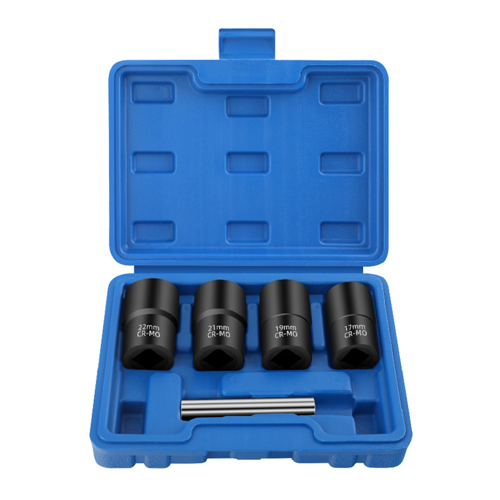 5Pcs Stripped Nut Remover Nut Extractor Socket Set 1/2\'\' Extraction Socket Kit for Out Rusted Rounded Damaged Nuts Sockets Bolts