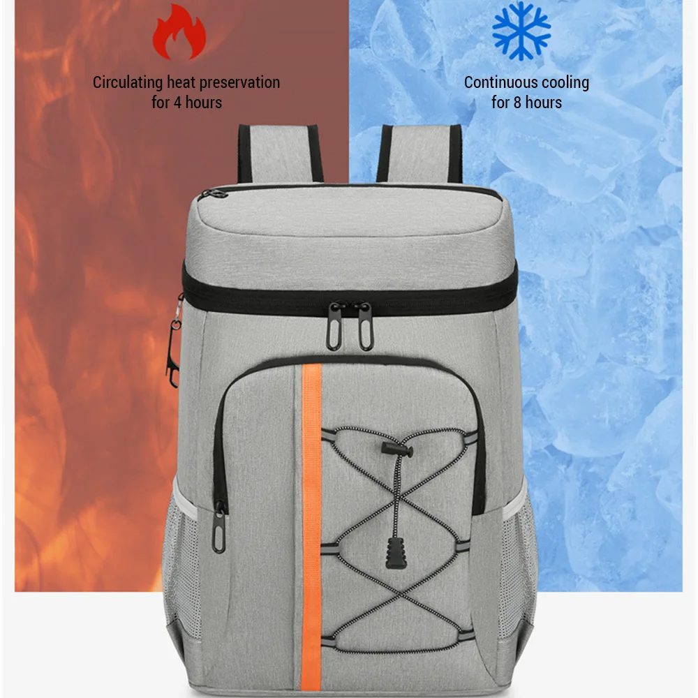 Insulated Cooler Backpack Aluminum Foil Thermal Backpack Picnic Cooler Bag for Outdoor Picnic Bags Camping Supplies New 2024