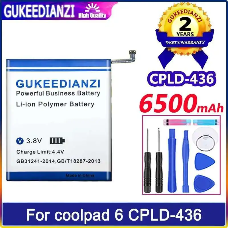 

6500Mah For Coolpad 6 Cpld-436 Coolpad6 CPLD436 Laptop Battery Stable