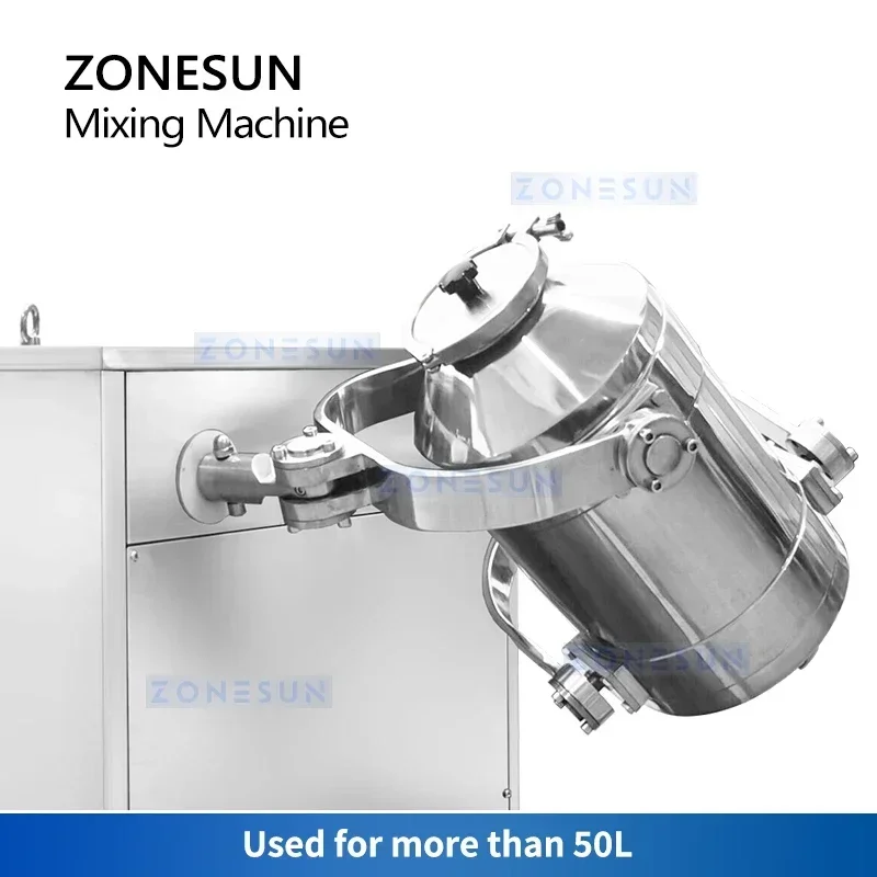 ZONESUN آلة خلط المسحوق الجاف ZS-SBH10 Agarbatti Masala خلاط القهوة والشاي معدات المعالجة المسبقة الكيميائية الغذائية