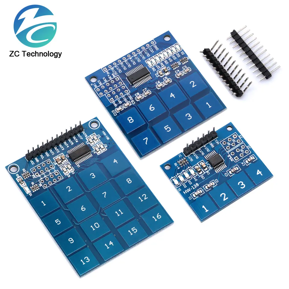 TTP224 \\TTP226 \\TTP229 Jog Digital Touch Switch Sensor 1/4/8/16 Channel Touch Key Capacitive Module