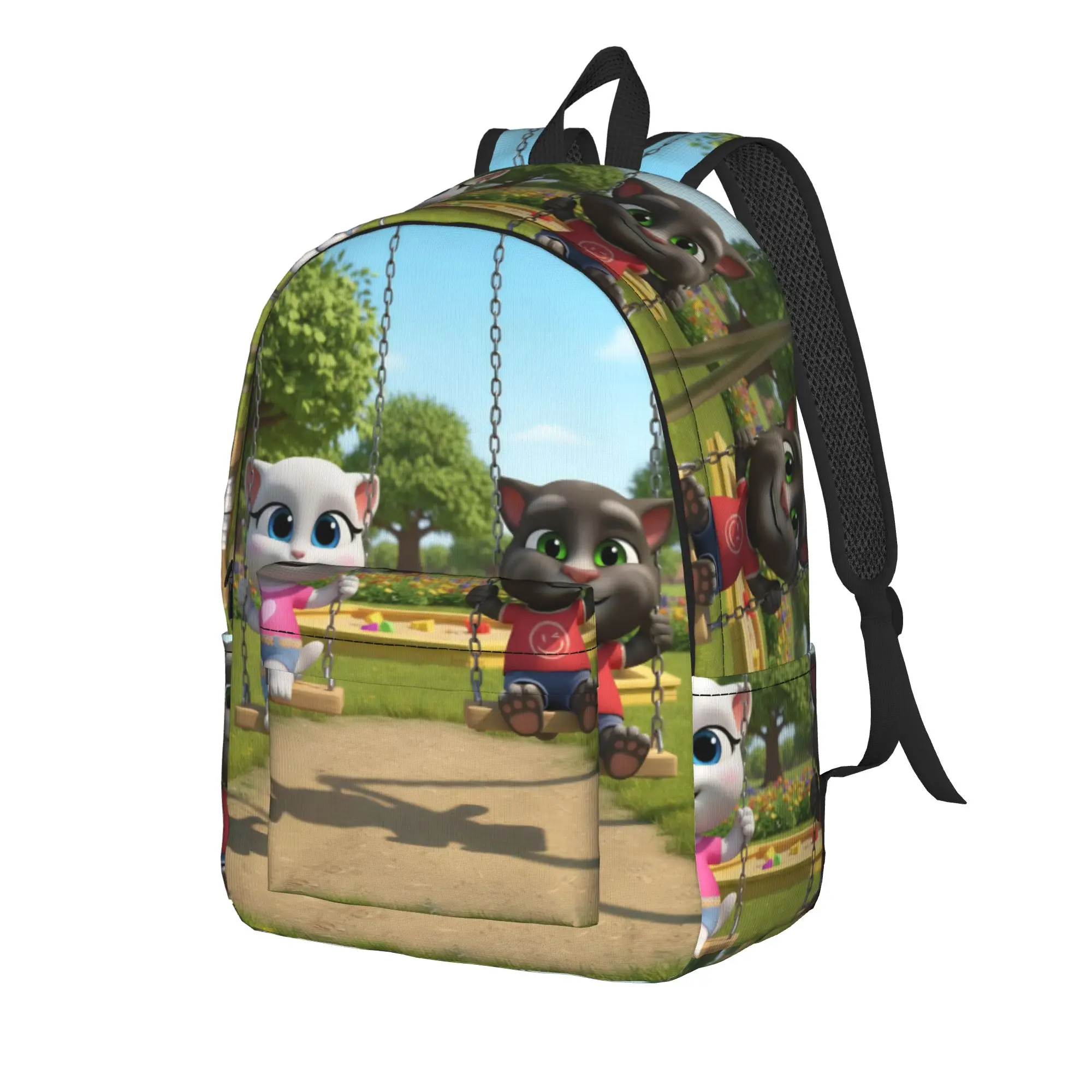 T-Talking T-Tom And F-Friends Cool Backpack Gift Student Hiking Travel  Daypack for Men Women Laptop Canvas Bags