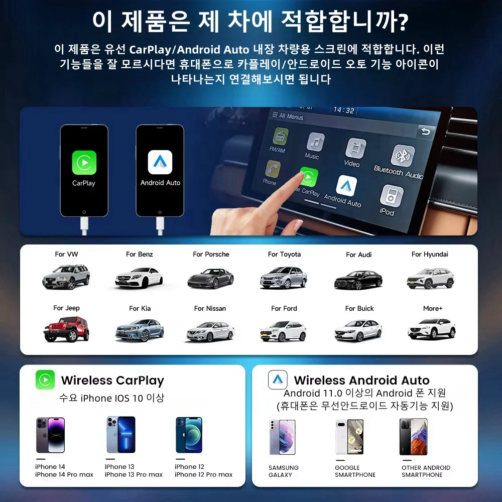 CarlinKit UHD TV Box 8+128G Wireless Carplay Android Auto AI Box SDM660 8-Cores HD Output Video Adapter For Youtube Netflix IPTV