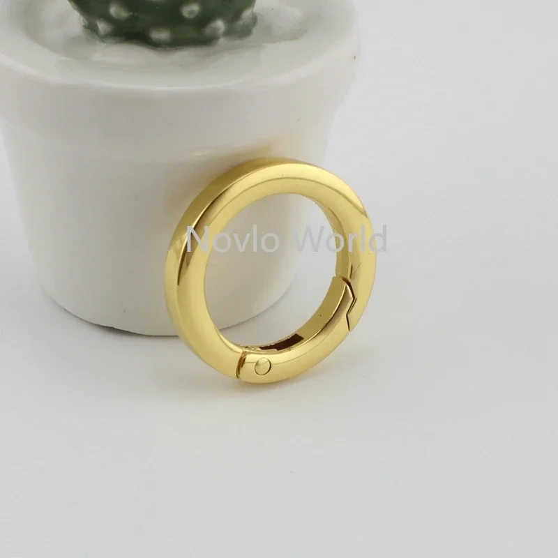 20-100 قطع 3 ألوان 5 مللي متر سميكة الداخلية 22 مللي متر 7/8 "الذهب العميق الدهون الجدول حافة المفاجئة الدائري ، 2.2 سنتيمتر الزناد المفاجئة خواتم