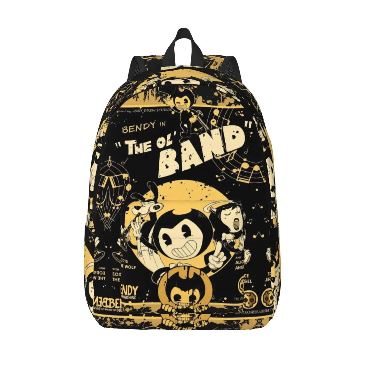 

Рюкзак Bendy And The Dark Revival для детского сада, учеников начальной школы, игр, сумка для книг, детский холщовый рюкзак для мальчиков и девочек