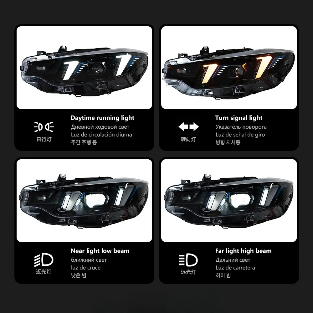 تصميم جديد رئيس مصباح لسيارات BMW 4 سلسلة F32 LED العلوي العارض عدسة 2013-2018 F36 F80 F33 F82 M3 رئيس مصباح Drl السيارات