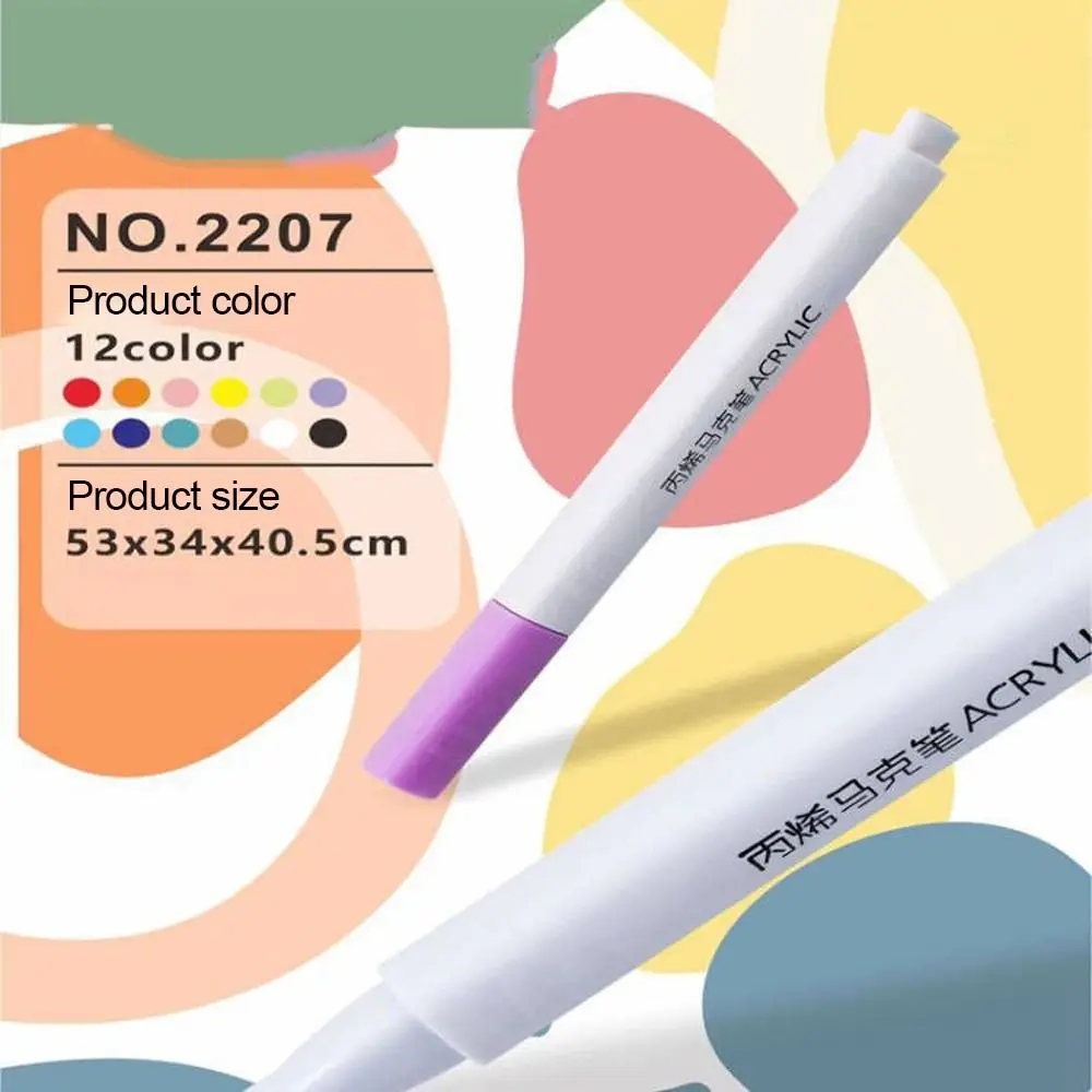 12Pcs/Set Waterproof Covering Power Golf Accesoires Ink Pen Acrylic Painter Golf Club Pen Color Changing Pen