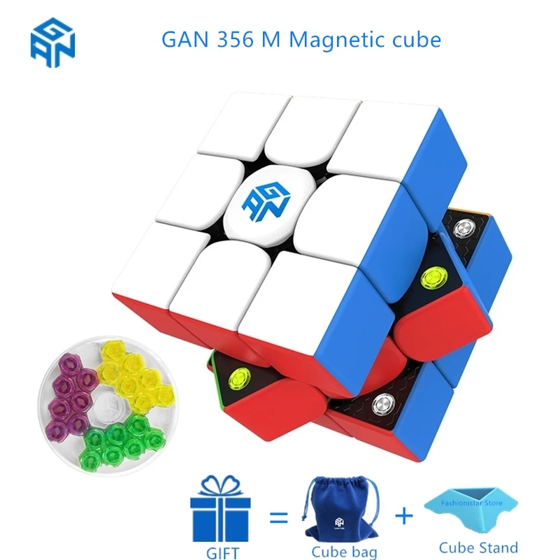 جان 356 مكعب مغناطيسي 3x3x3 air sm ، مكعبات سحرية 3x3x3 مكعبات سرعة احترافية 3x3x3 مكعبات لغز GAN356 مكعب مغناطيسي AIR M GAN356 AIR M 3x3x3 Magnetic cube