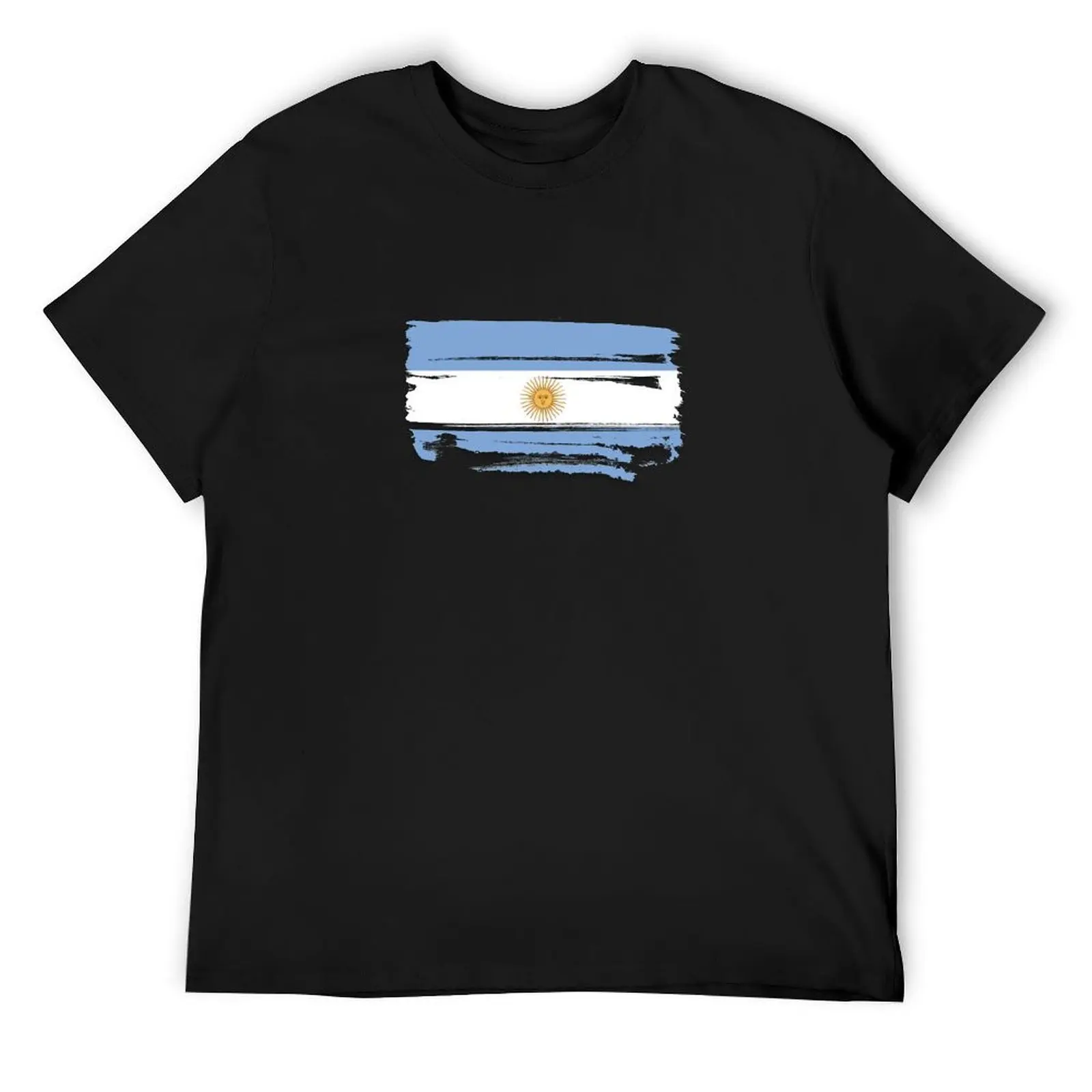 

Argentine National Flag T-Shirt Short sleeve tee graphic tee shirt summer top sports fans mens t shirts pack