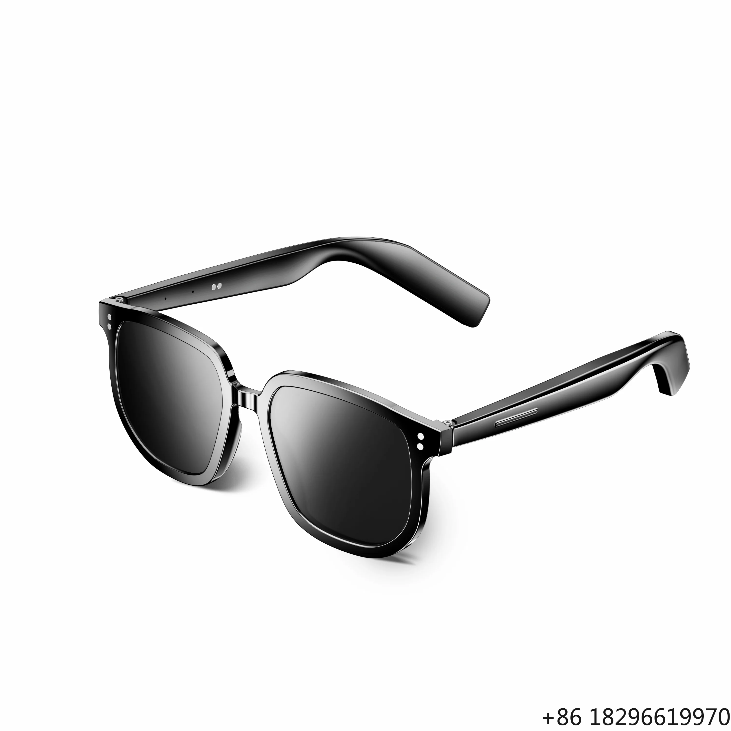 Open Ear Voice Control Smart Glasses Bluetooth Hands Free Call Outdoor Sports Practical Wearable Eyewear