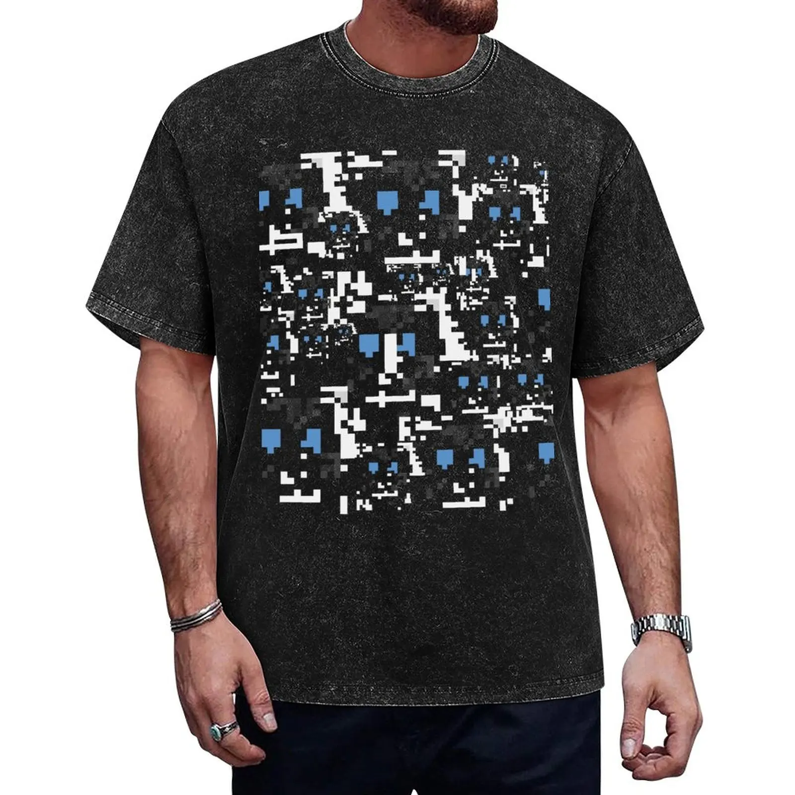 

Модифицированная футболка с рисунком распознавания лиц против наблюдения, забавная футболка с таможенным дизайном собственной мужской одежды