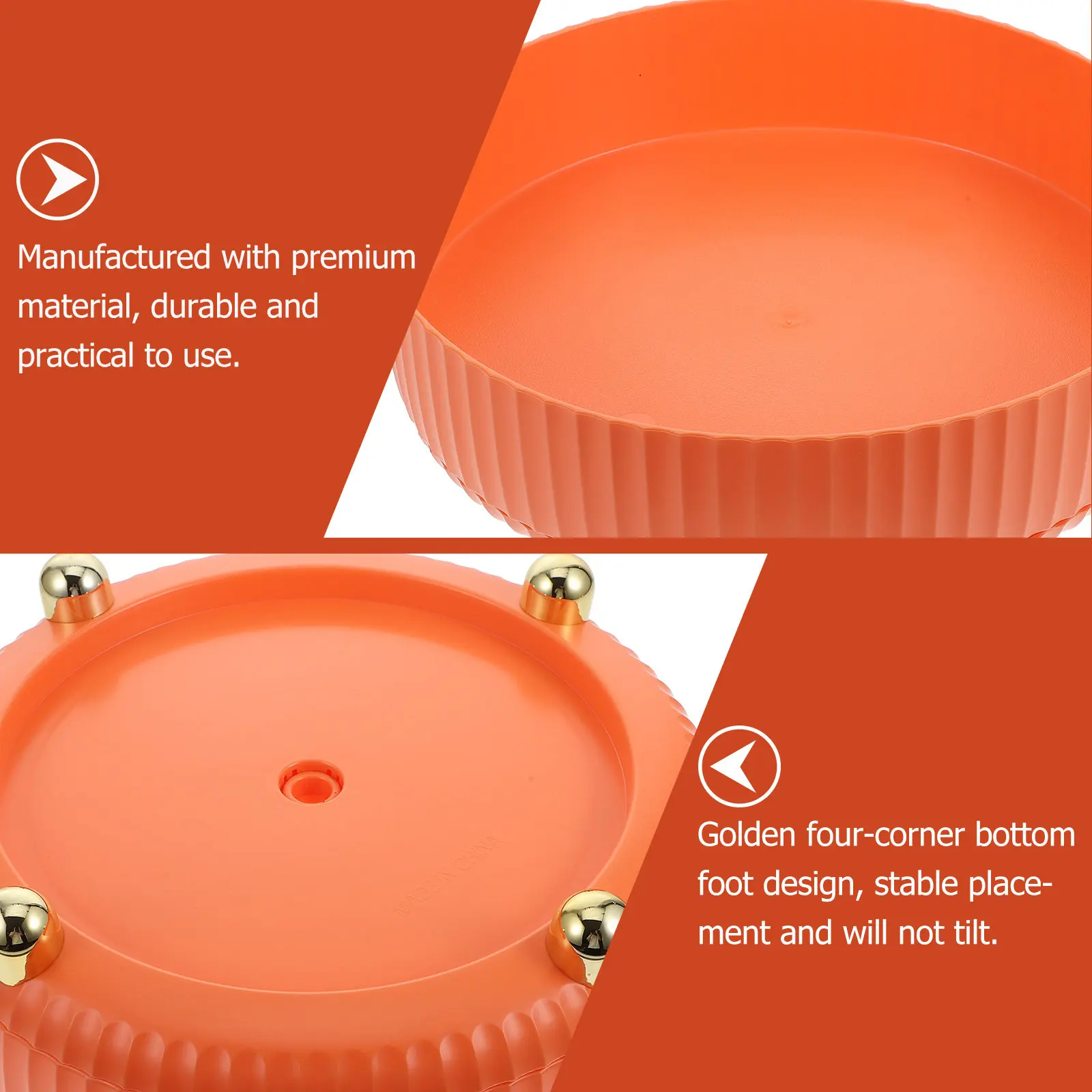 1Pcs Round Rotating Desktop Storage Tray Multipurpose Jewelry Organizer Fruit Holder Elegant Simple Household Storage