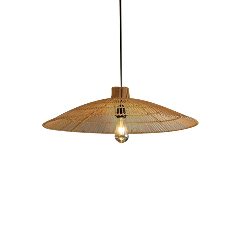 Cross-border Japanese rattan chandelier creative wabi-sabi style chandelier designer designer B&B restaurant chandelier wholesal