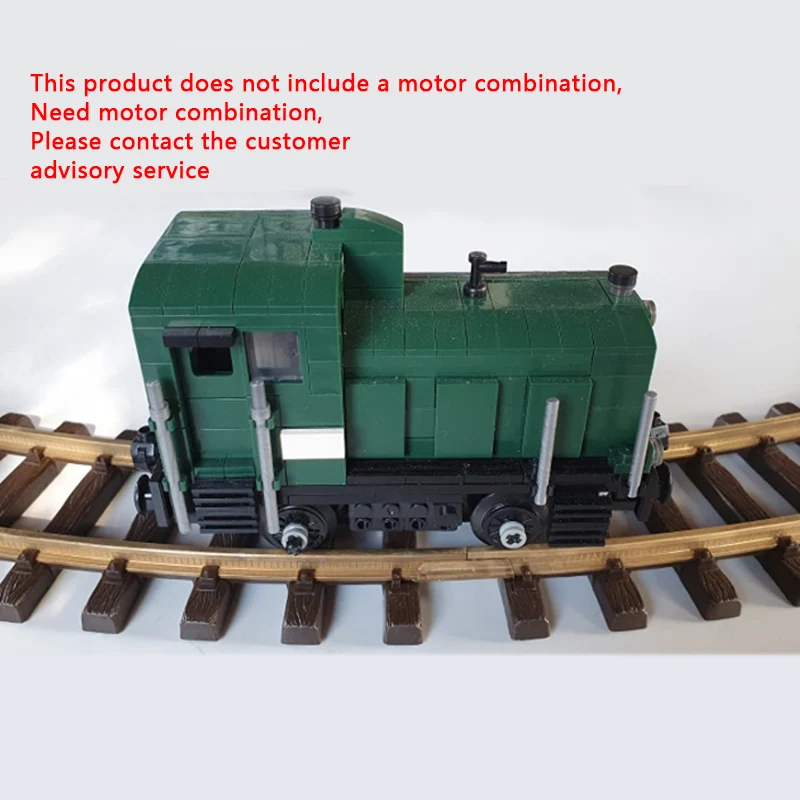 348PCS City Car Model MOC Building Bricks Small Diesel Shunter Modular Technology Children Holiday Gifts Assemble Toys Suit