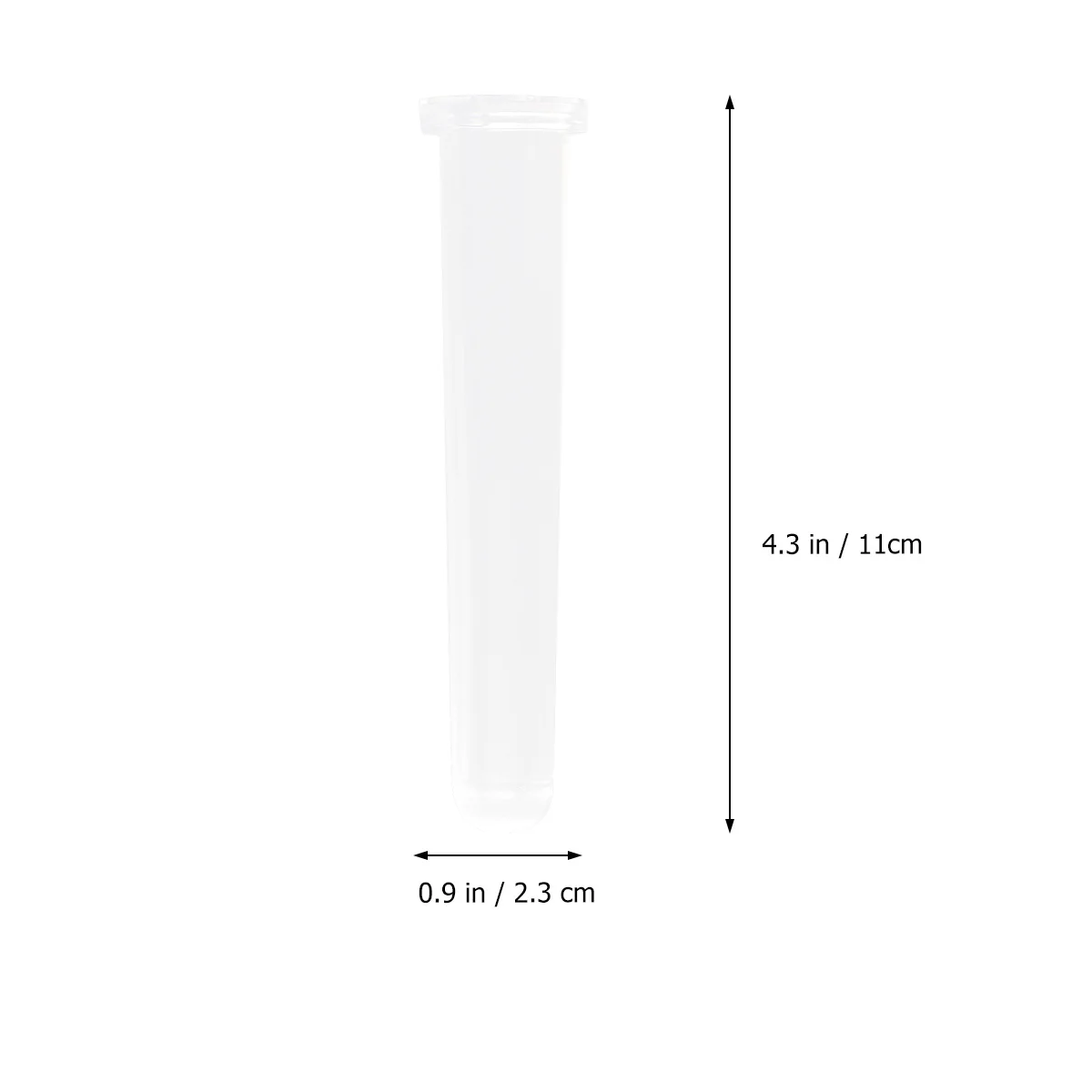 50 قطعة أنبوب حفظ الزهور من البلاستيك الشفاف حاوية تغذية المياه المقاومة للتسرب لنقل التخزين الطويل