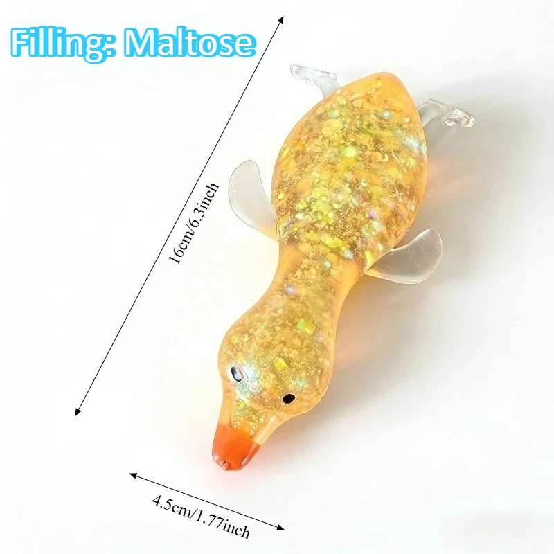Jumbo Squishy Yellow Duck Fidgets Toys Cute Goose Squeezes Animals Vent Toys Adults Decompression Stretch Toy Friends Best Gift image 3