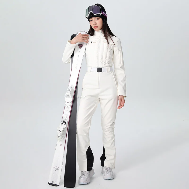 

New Windproof Breathable One Piece Ski Suit Woman Warm Winter Outdoor Sports Single Double Board Waterproof Wear Resistant Sets