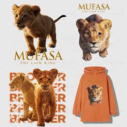 Mufasa: The Lion King Printed Heat Transfer Vinyl Stickers for Clothes Simba Iron on Patches on Bags Gift Decor Applique
