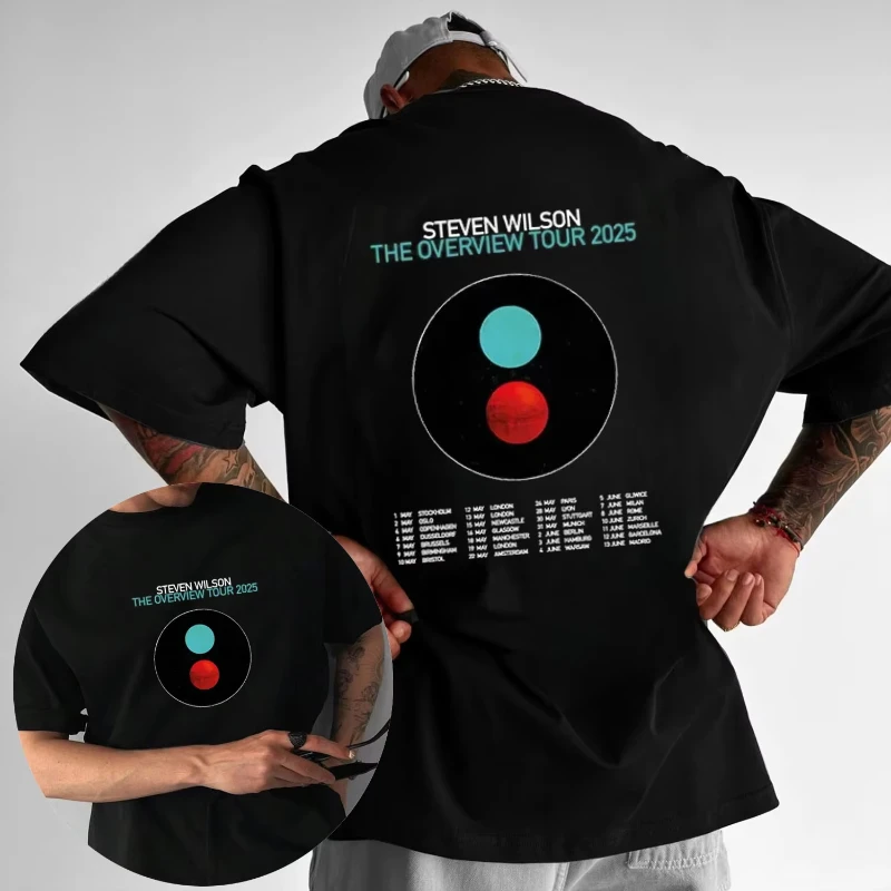 2025-steven-wilson-overview-tour-camisetas-masculinas-de-verao-nova-moda-grafica-impressa-camisetas-de-algodao-camisas-de-rua-y2k
