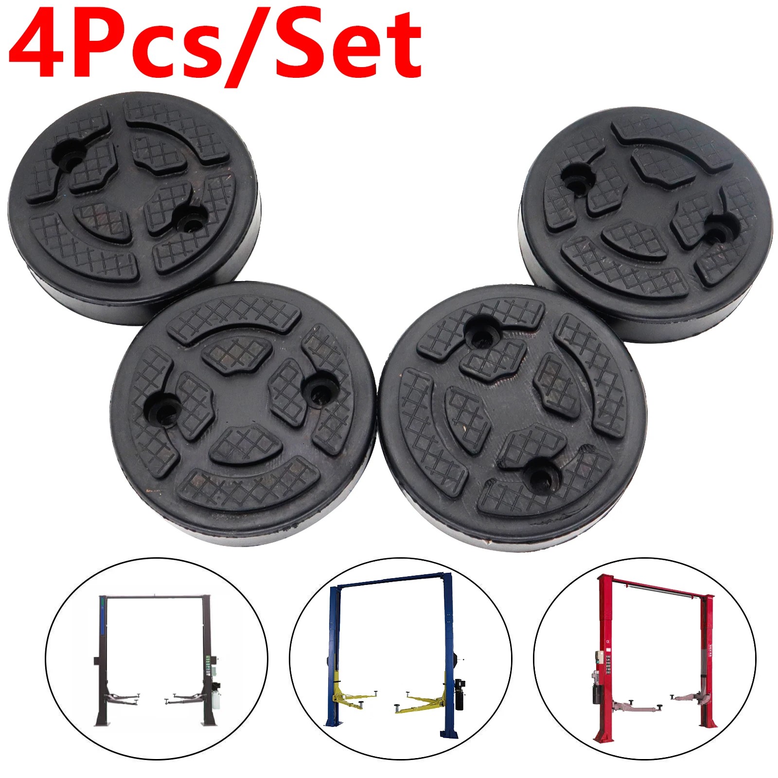 Universal Car Lift Jack Stand Rubber Pads 115mm Diameter Car Jack Rubber Pad Frame Protector Adapter Jacking Tool Accessories