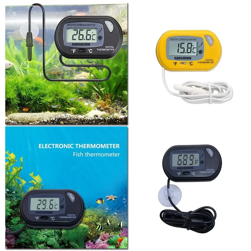 Aquarium-Thermometer, wasserdicht, elektronisches Thermometer, LCD, digitaler Aquarium-Bildschirm, Sensor, Thermometer-Controller mit Sonde – Detail 14