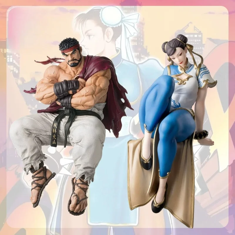 sega-ufficiale-serie-in-stock-pm-perching-statuetta-ryu-chun-li-noodle-stopper-premio-sf6-ornamento-da-scrivania-modello-da-collezione