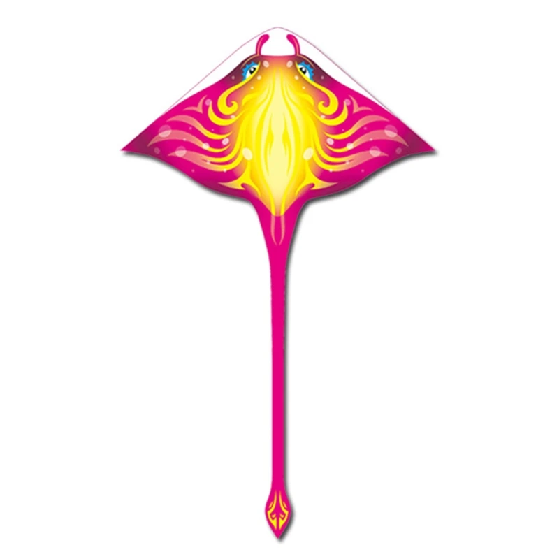 Driehoek Mantaray Kite Wind Kite W/Enkele Lijn Voor Kids 6 + Strand Spelen Gunst Party Outdoor Sport Gemakkelijk vliegen Voor Beginners