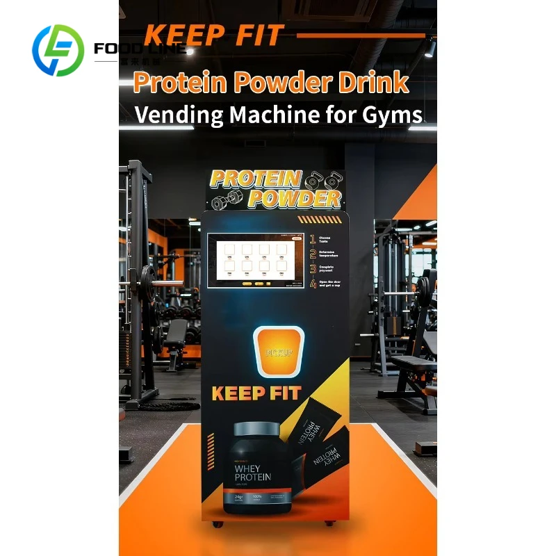 Dispensador automático personalizado de proteína en polvo, máquina expendedora de batidos de proteínas para gimnasios deportivos