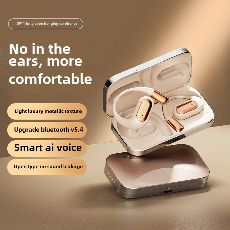 

S911 ear-mounted non-ear-in-ear high sound quality noise reduction ultra-long endurance sports smart fast charge wireless Blueto