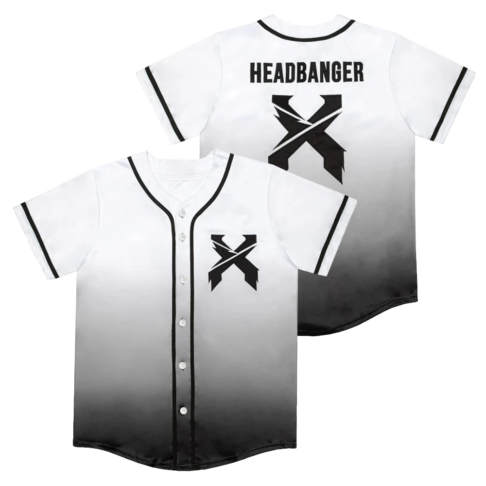 Excision Merch Headbanger Maglia da baseball Top Camicia Manica corta Streetwear Donna Uomo Abiti di moda