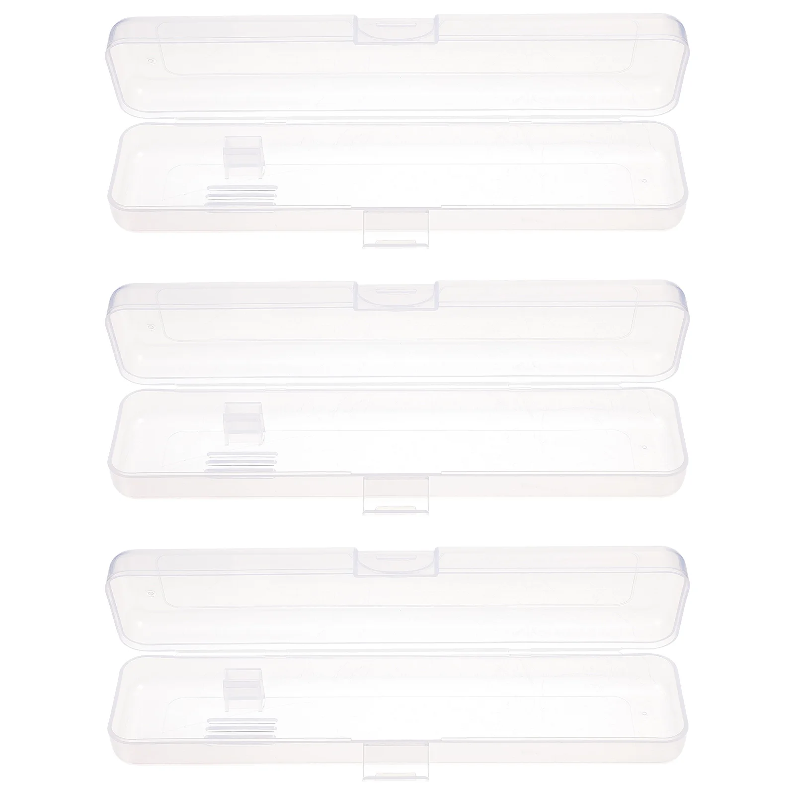 

3 Pcs Portable Toothbrush Case Travel Toiletry Box Toothpaste Holder Container PP Brushing Mug Transparent Storage Solution