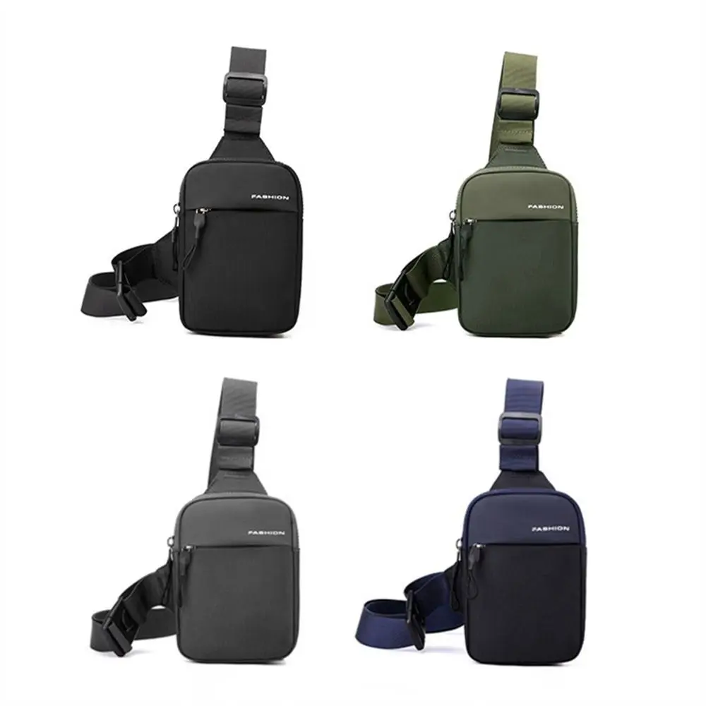 Large Capacity Men Chest Packs Crossbody Bag Oblique Men Shoulder Bags Single Shoulder Nylon Multifunctional Chest Packs