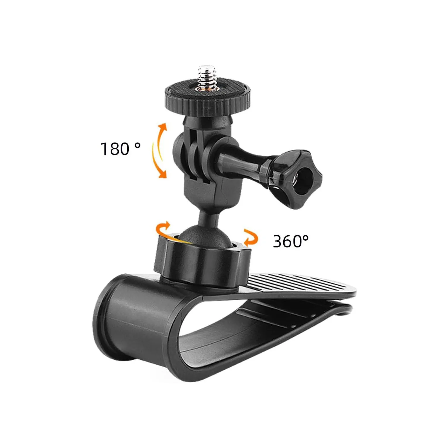 Car Sun Visor Camera Mount with Phone Clip for Cell Phone for GoPro Hero 13 12 11 10 9 8 7 for Insta360 X4 X3 One X2 Accessories