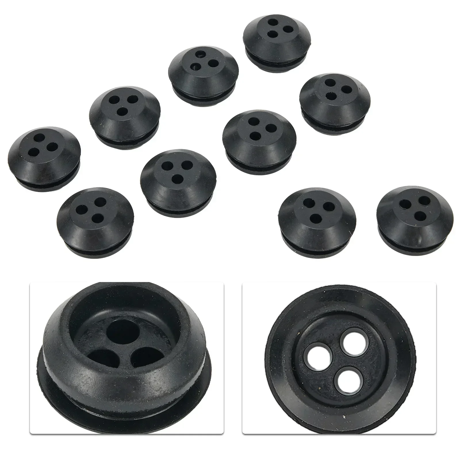 10pcs 3 Hole Fuel Gas Tank Grommet For Echo GT & SRM Trimmer Lawn Mower Chainsaw Parts Rubber Fuel Gas Tank Grommet Garden Tools image 6