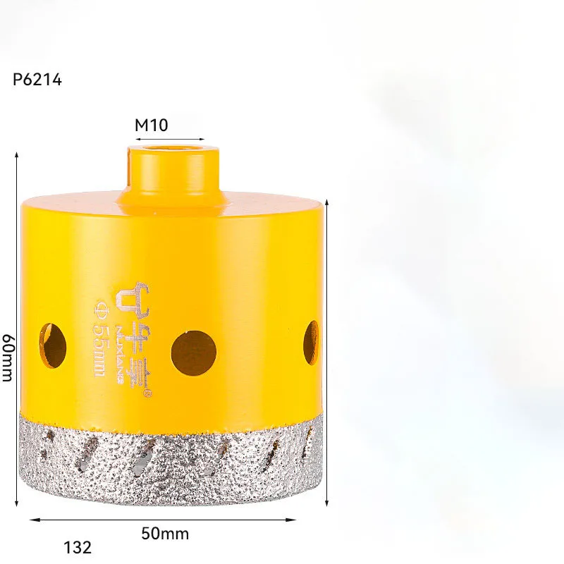 M10 Gewinde-Winkelschleifer Glas-Keramik-Lochöffner Bohrer 20-50mm Trocken-Vakuum-Handschleifer für Keramikfliesen Granit Marmor – Detail 9