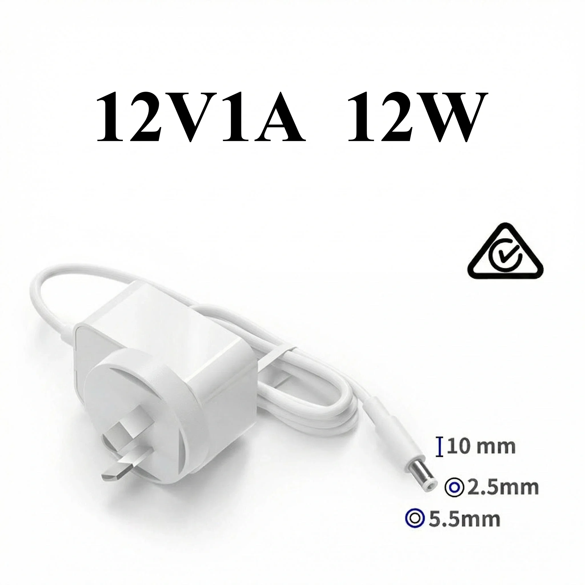 Australian standard 12V1A power adapter 12W 5.5MM*2.5MM 100-240V DC adapter
