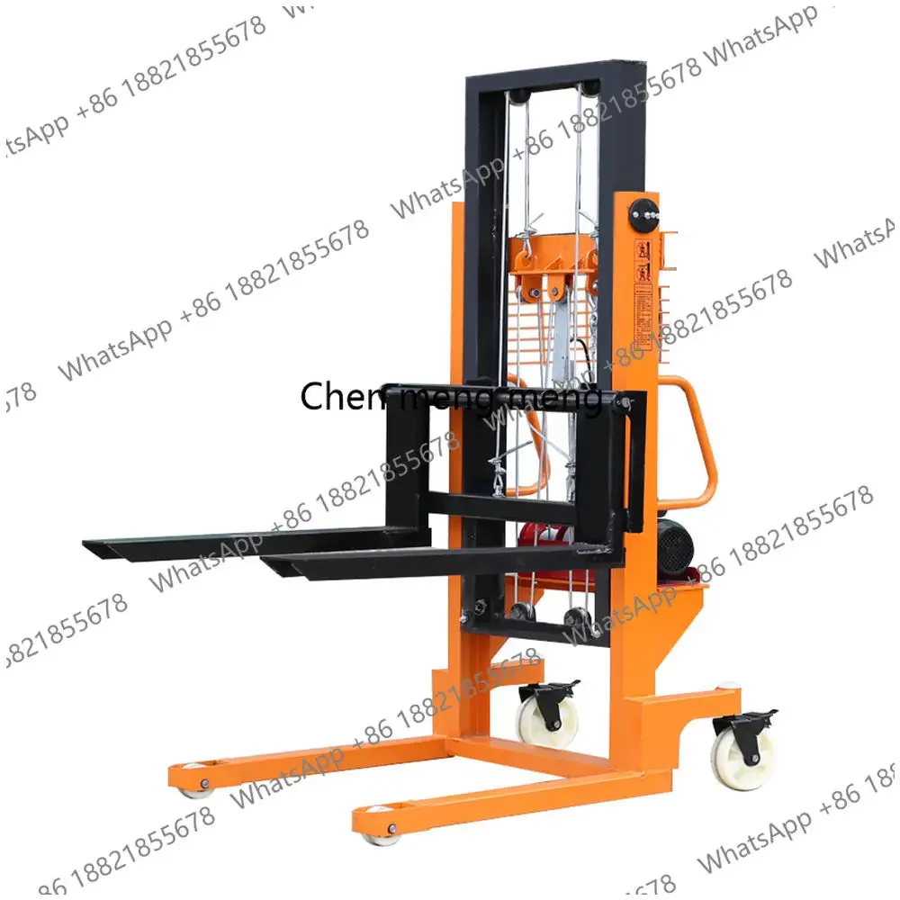 A55 Forklift Electric Stacker Material Handling Tool Pallet Forklift 1 Ton 2 Ton 2m 3m Lifting Height Manual Hydraulic Stacker