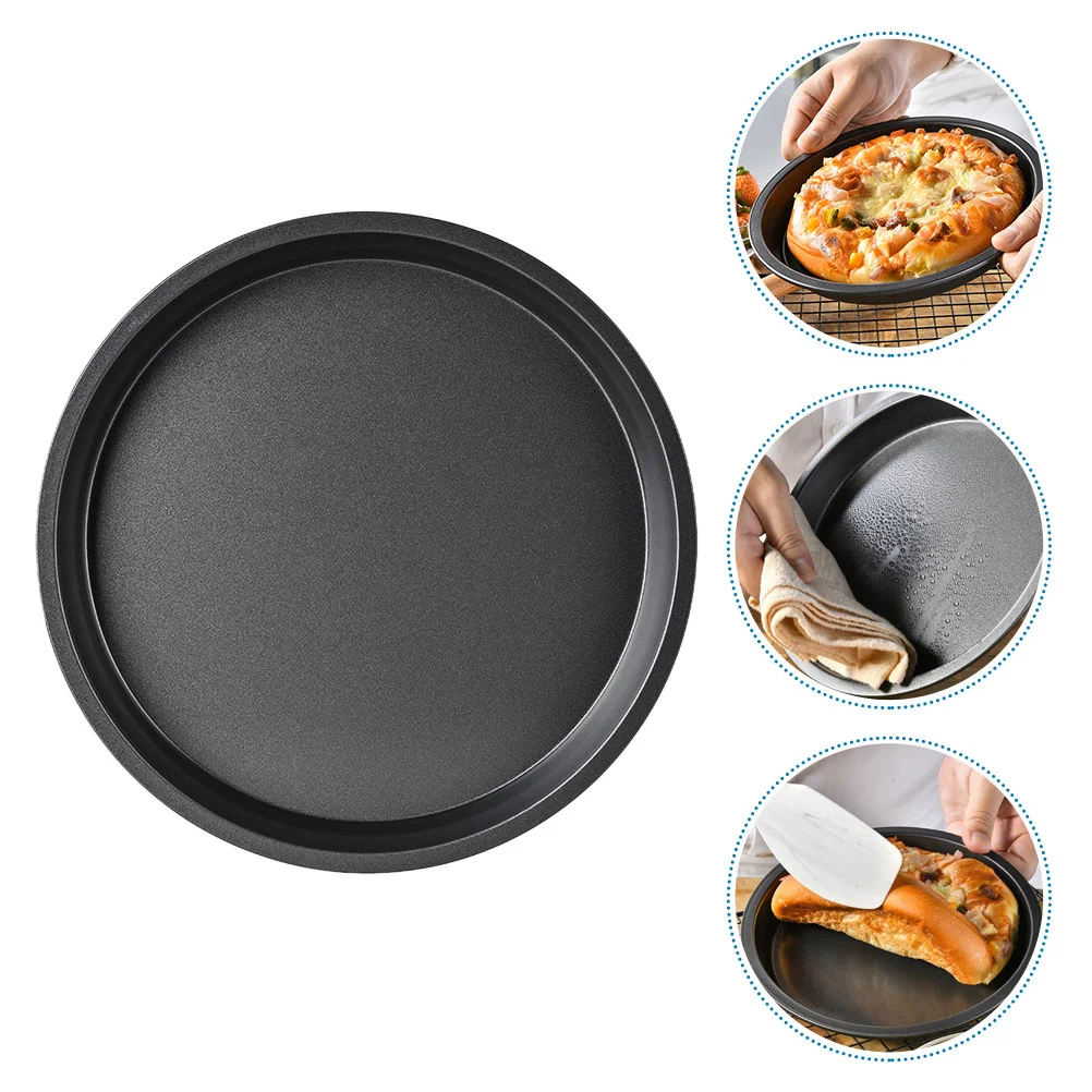 

Micro-wave Oven Cake Mold Silver Tray Pizza Pan Carbon Steel Pie Pans Metal Baking