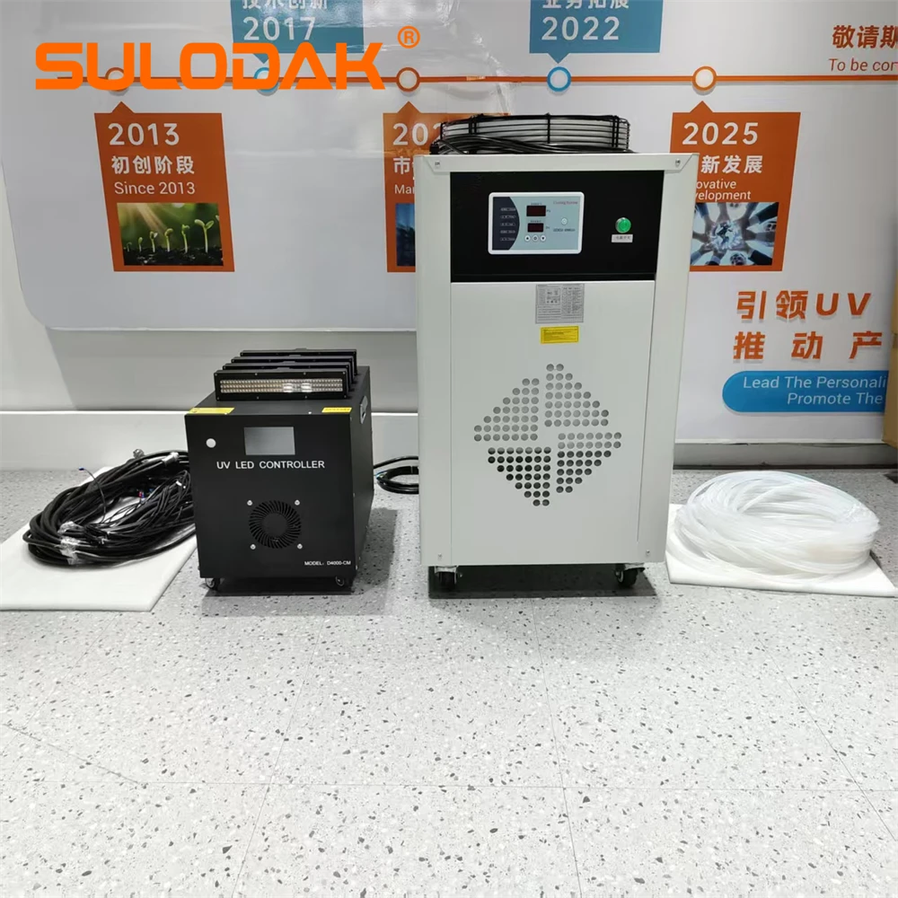 High Power 28-30W/cm^2  LED Lamp Water Cooled  LED Curing System For Screen Printing Flexo Printing